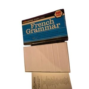 SparkNotes French Study Cards (600)